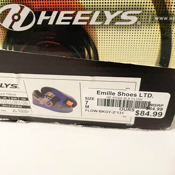 Heelys Flow Emille Shoes Boys Youth Size 7 - Picture 3 of 16